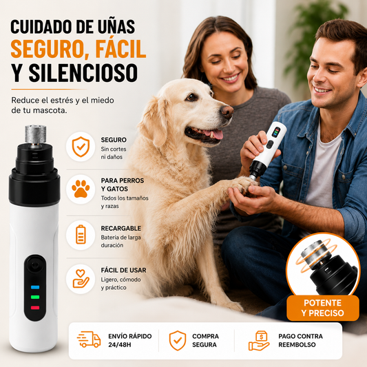 PawTrim Pro™ | Lijadora eléctrica silenciosa para perros y gatos