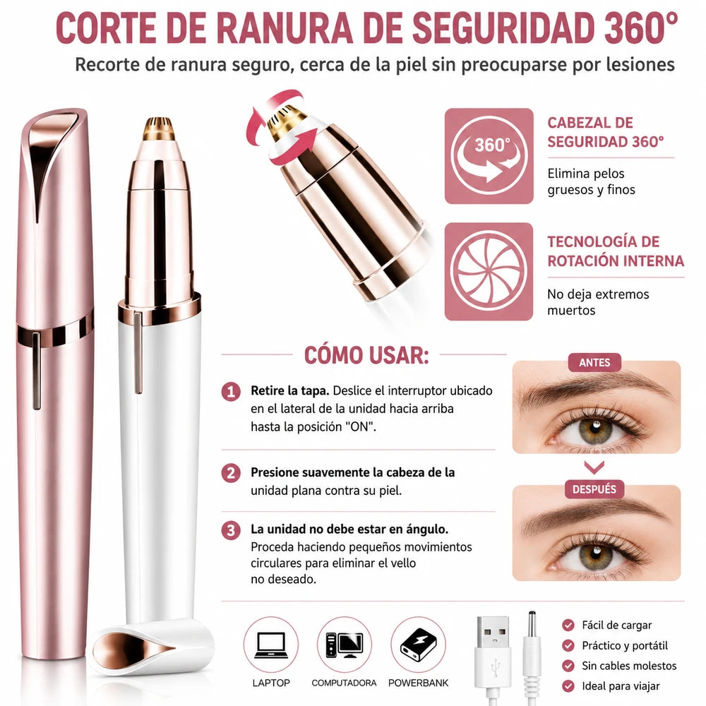 SilkTouch Pro™ | Depilador Facial Eléctrico de Precisión