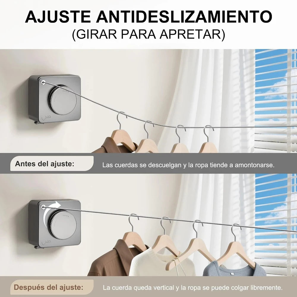 SpaceLine™ – Tendedero Retráctil de Pared