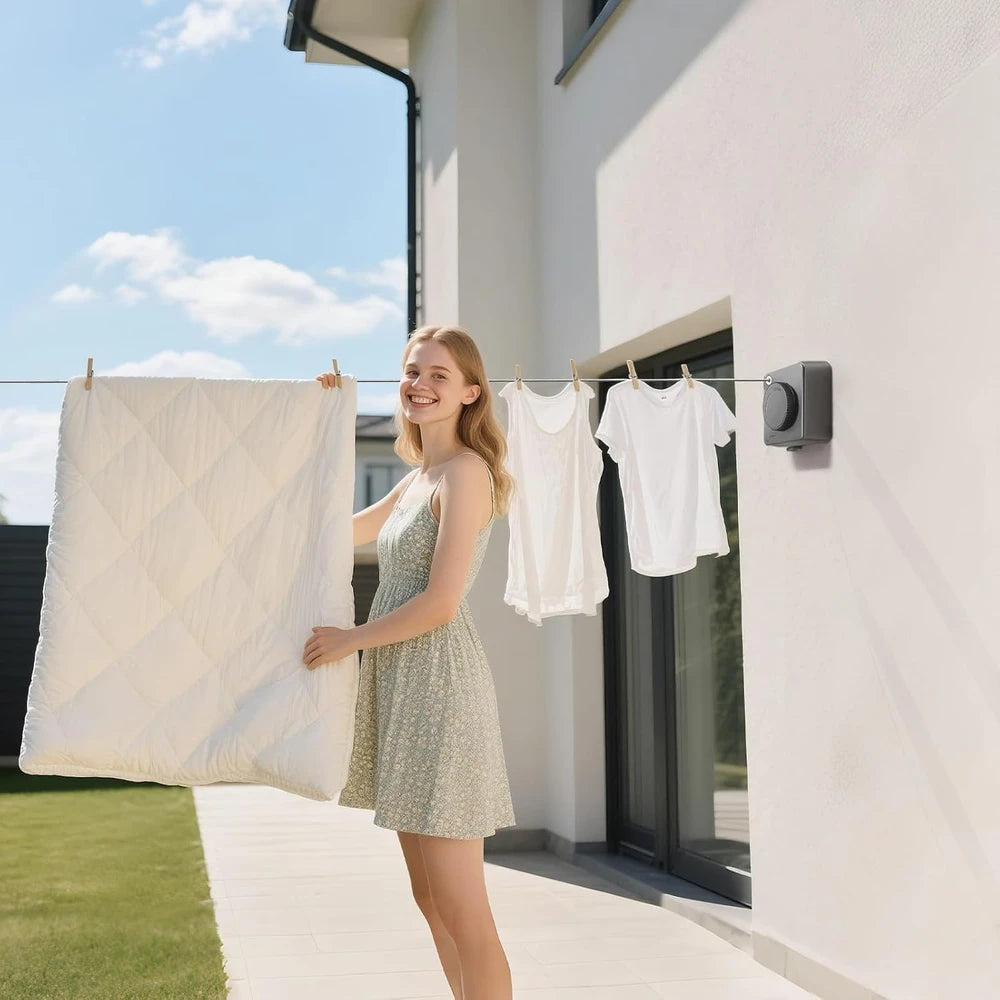 SpaceLine™ – Tendedero Retráctil de Pared