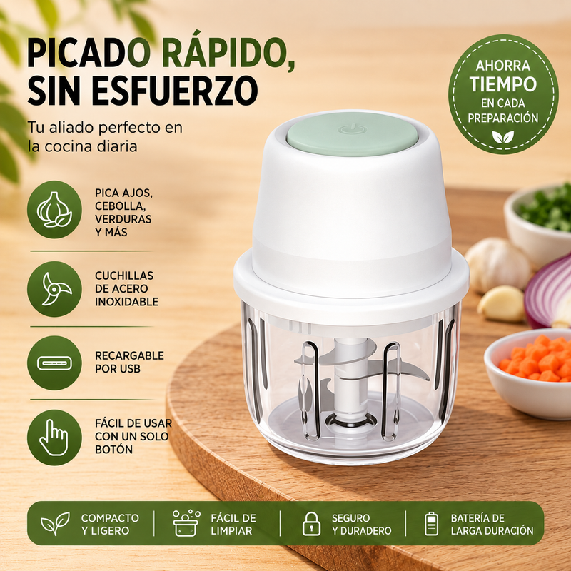 ChopMaster Pro™ | Mini Procesador de Alimentos Inalámbrico