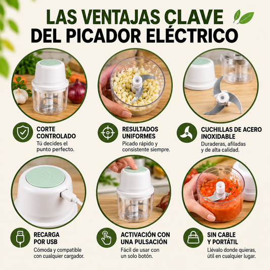 ChopMaster Pro™ | Mini Procesador de Alimentos Inalámbrico
