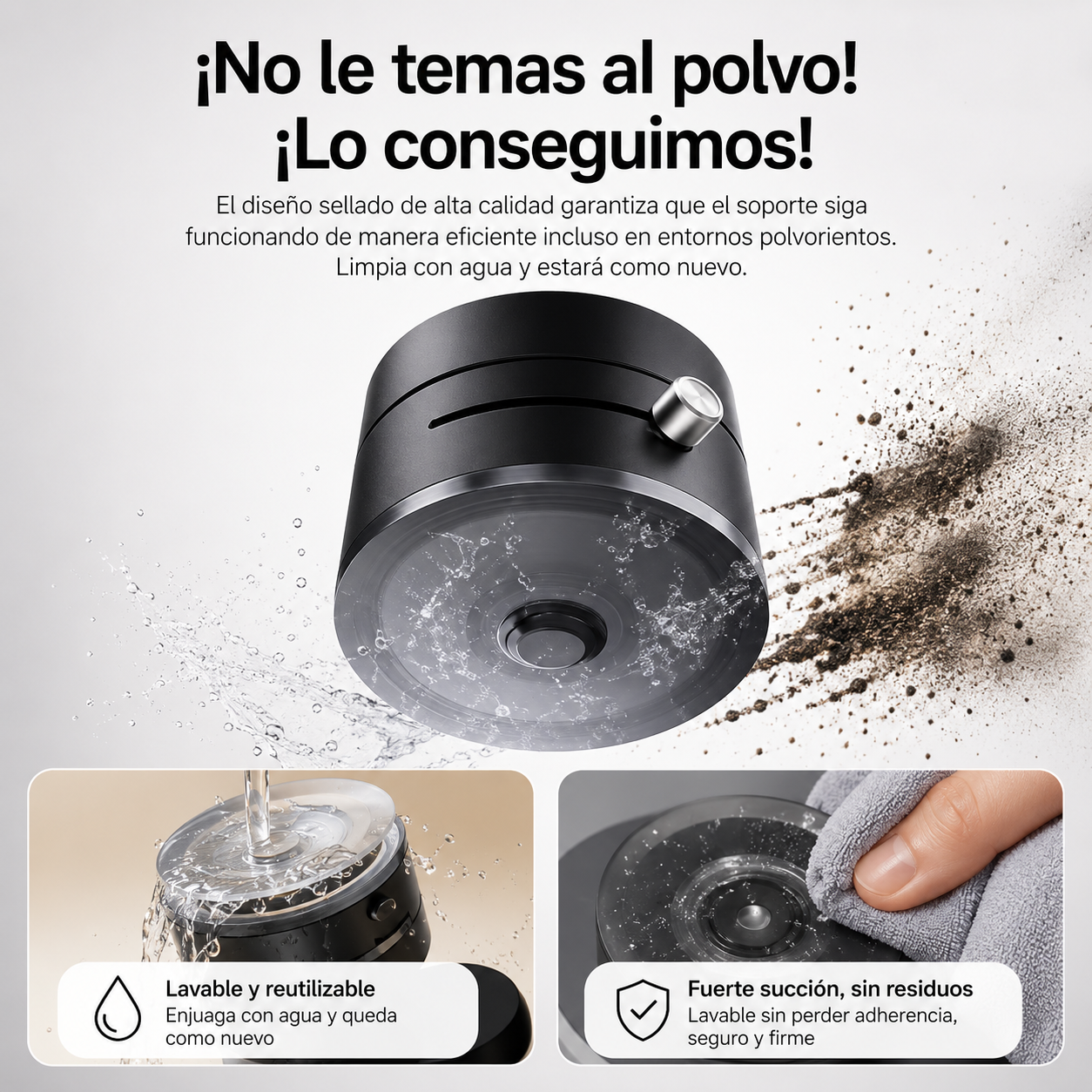 MagGrip 360™ | Soporte Magnético con Ventosa 360°