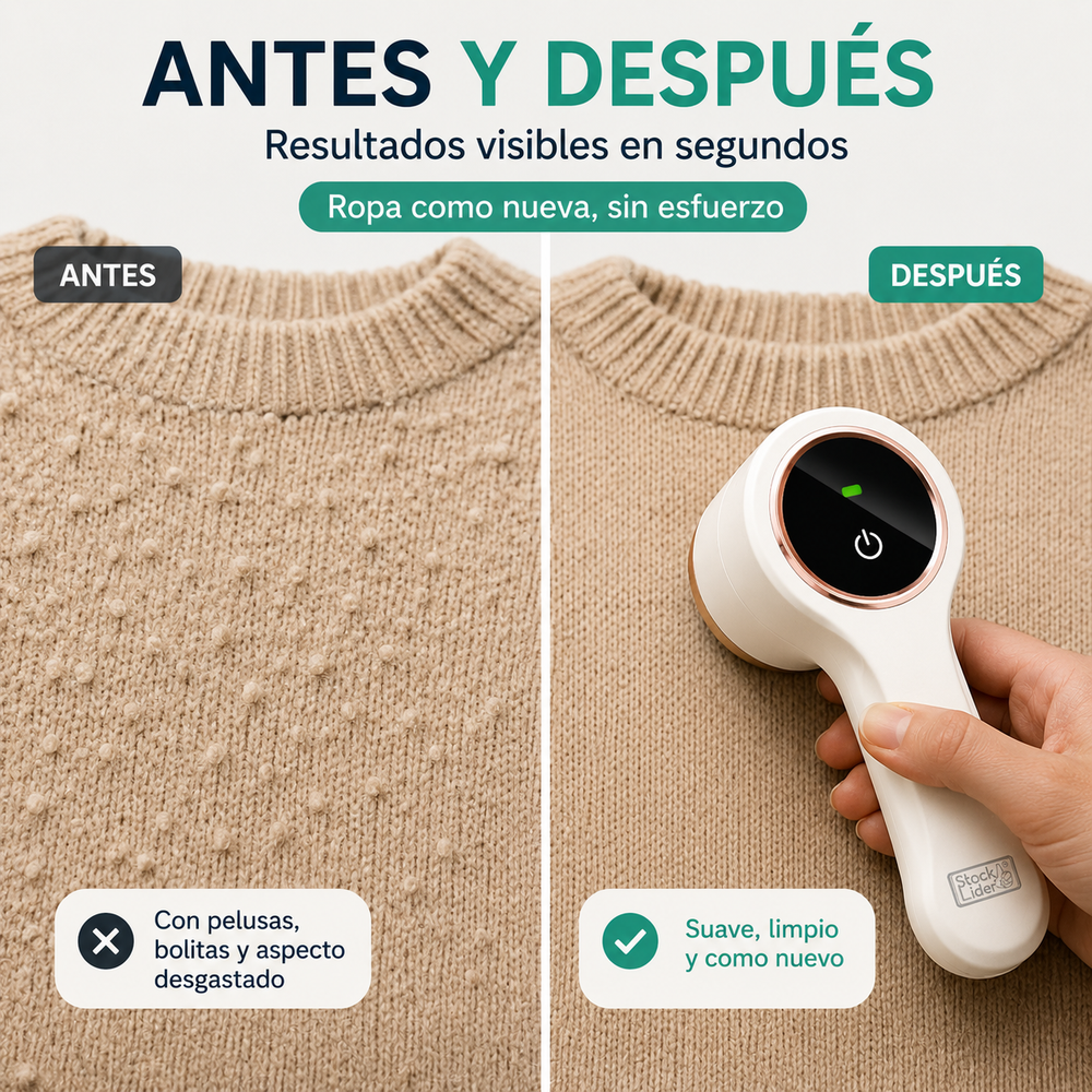 LintAway Pro™ | Quitapelusas Eléctrico Recargable