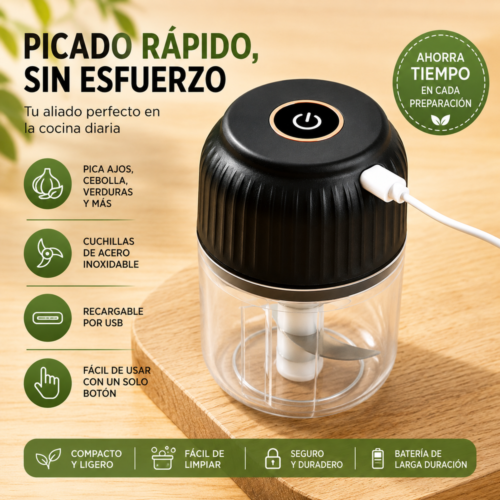 ChopMaster Pro™ | Mini Procesador de Alimentos Inalámbrico