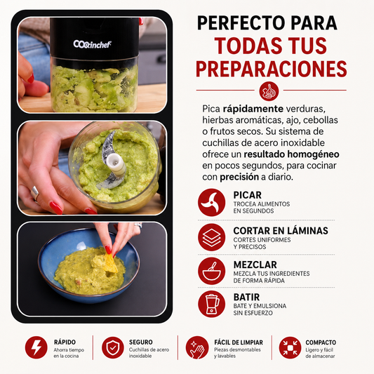 ChopMaster Pro™ | Mini Procesador de Alimentos Inalámbrico