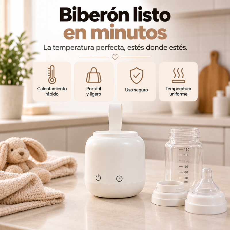WarmBaby™ – Calentador de Biberones Portátil