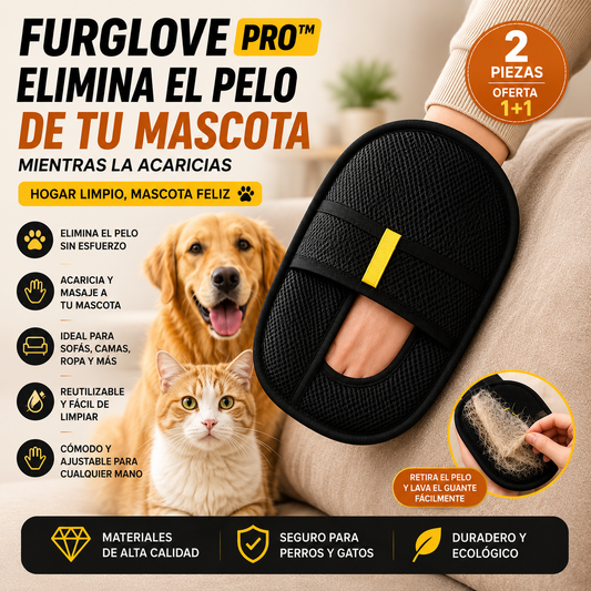 FurGlove Pro™ | Guante Quita Pelos para mascotas